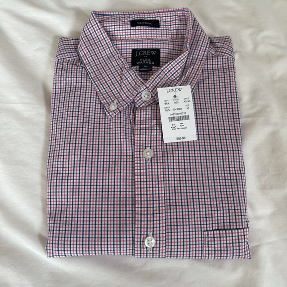 J. Crew Factory Other - Plaid regular flex Men’s casual shirt size M